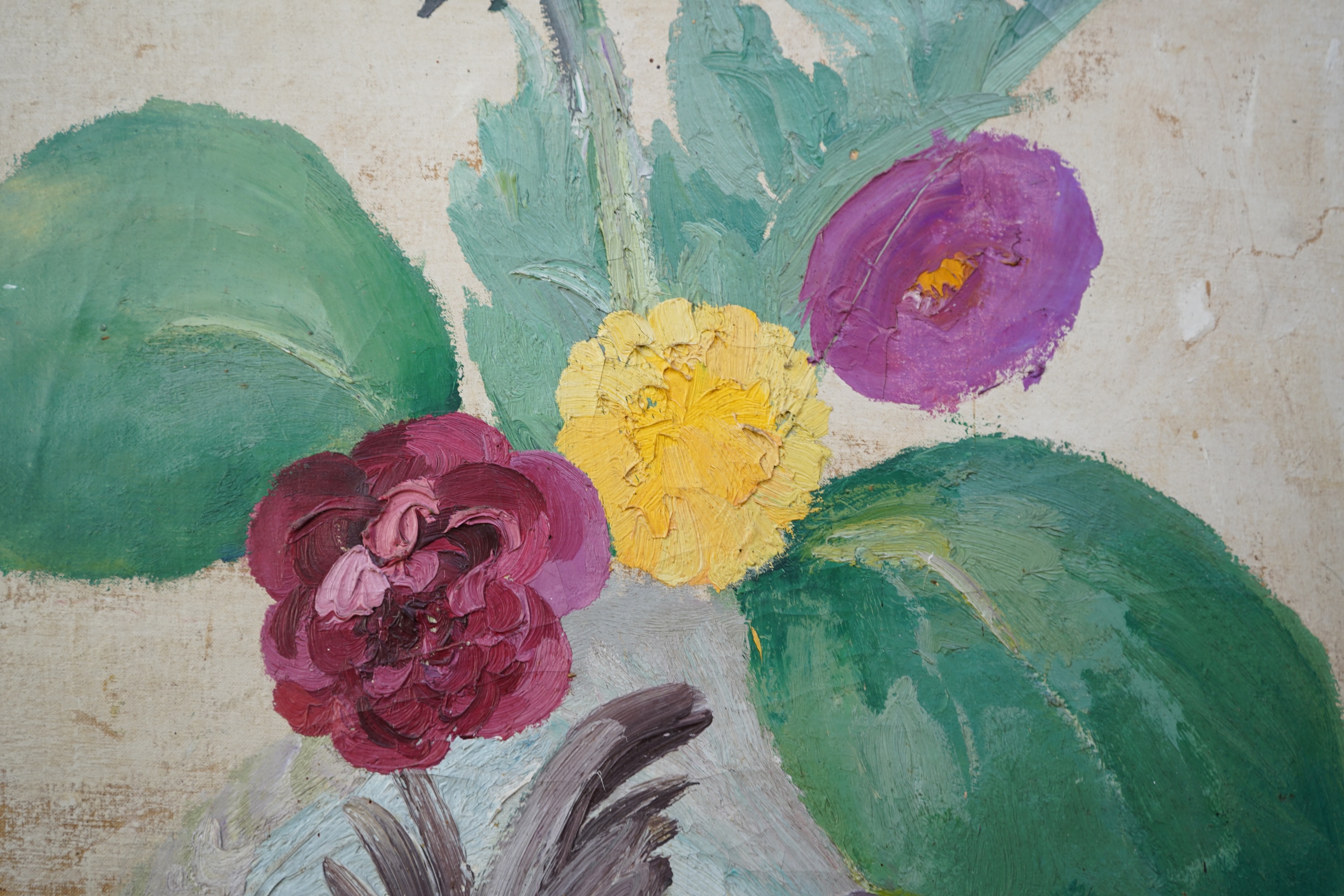 Duncan Grant (1885-1978) and George Bergen (Russian/American (1903–1984), 'Flowers in a jar'